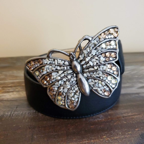Elite Accessories Accessories - Elite Accessories Belt w Ornate Butterfly Buckle